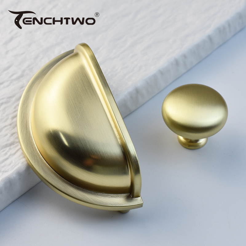 Furniture Hardware Drawer Pulls - Brushed Brass Đồ Nội Thất Tay