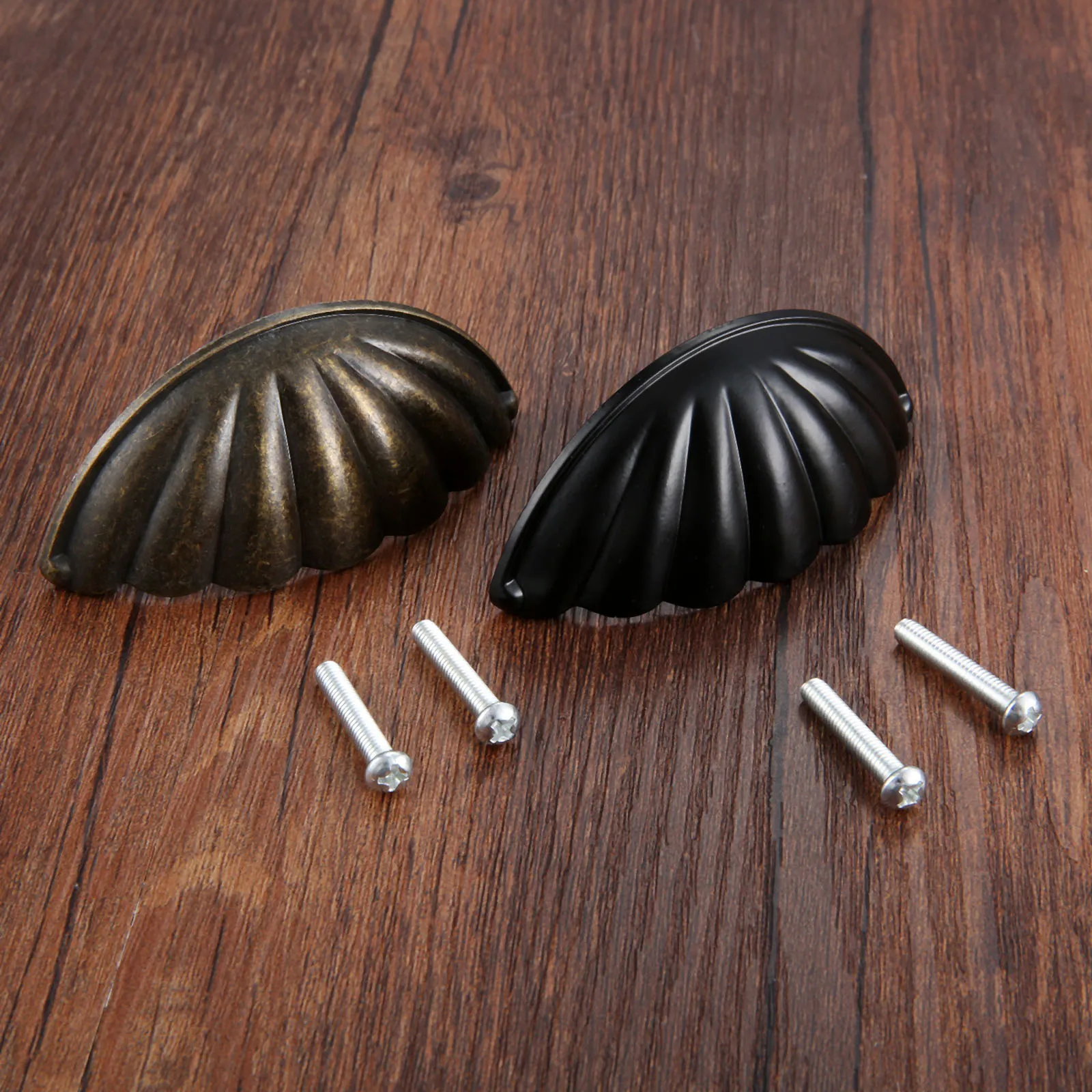 Furniture Hardware Drawer Pulls - 1 Vỏ Hợp Kim Hình Dạng