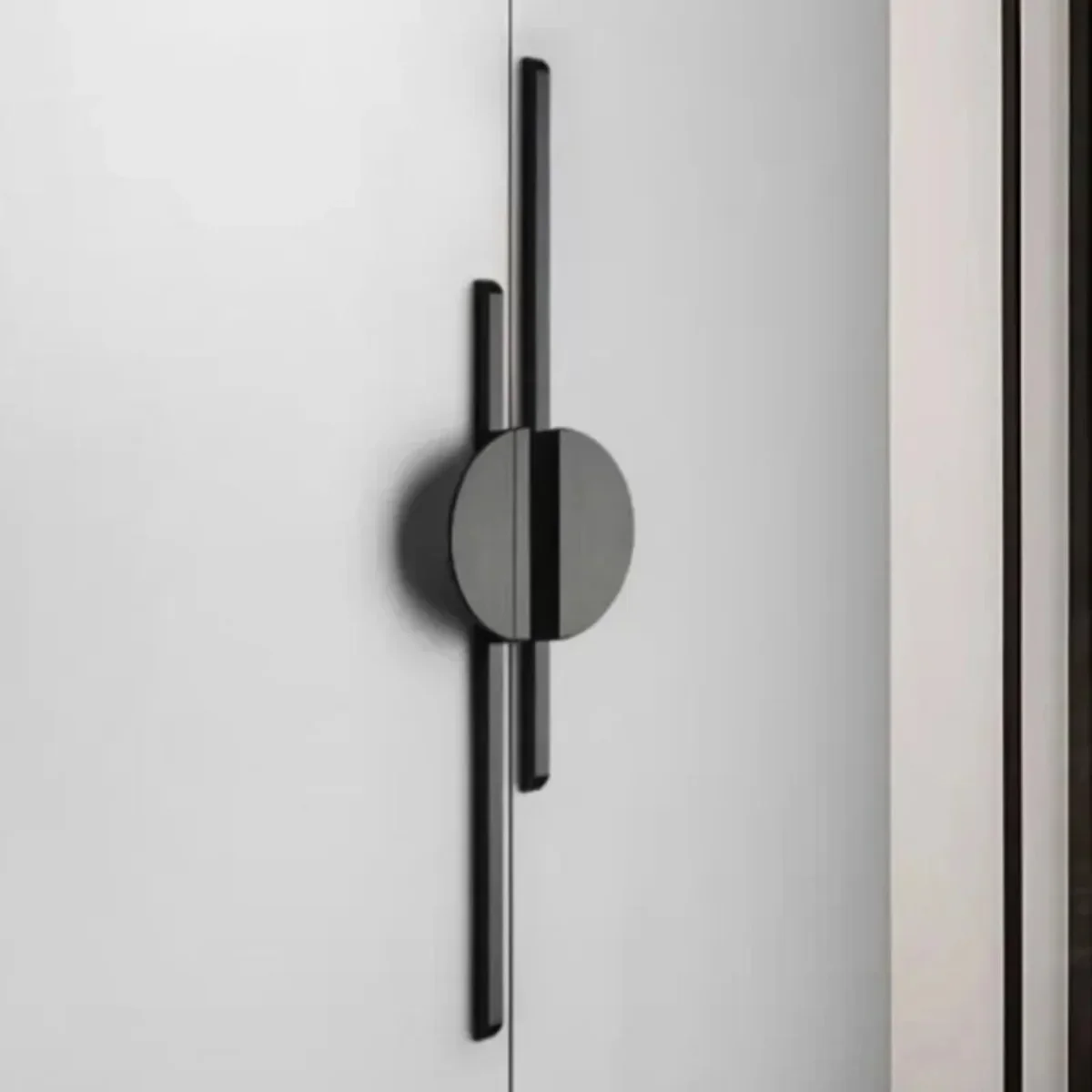 Furniture Hardware Drawer Pulls - Minimalist Style Semicircle Furniture Handles Black