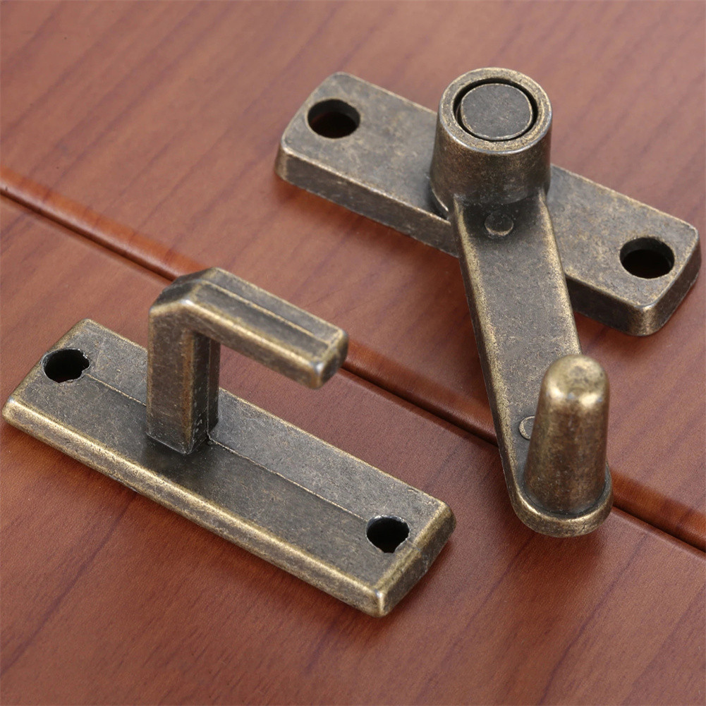 Furniture Hook Hardware - 1set Bronze Sliding Window Door Lock