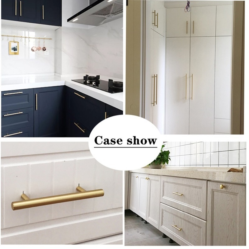 Hiện Đại Vàng Chải Thẳng Tủ Ta - đánh giá và giá Furniture Hardware Drawer Pulls