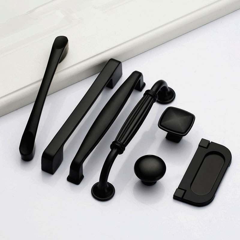 Tay Cầm Màu Đen Cho Đồ Nội Thấ - đánh giá và giá Furniture Hardware Drawer Pulls