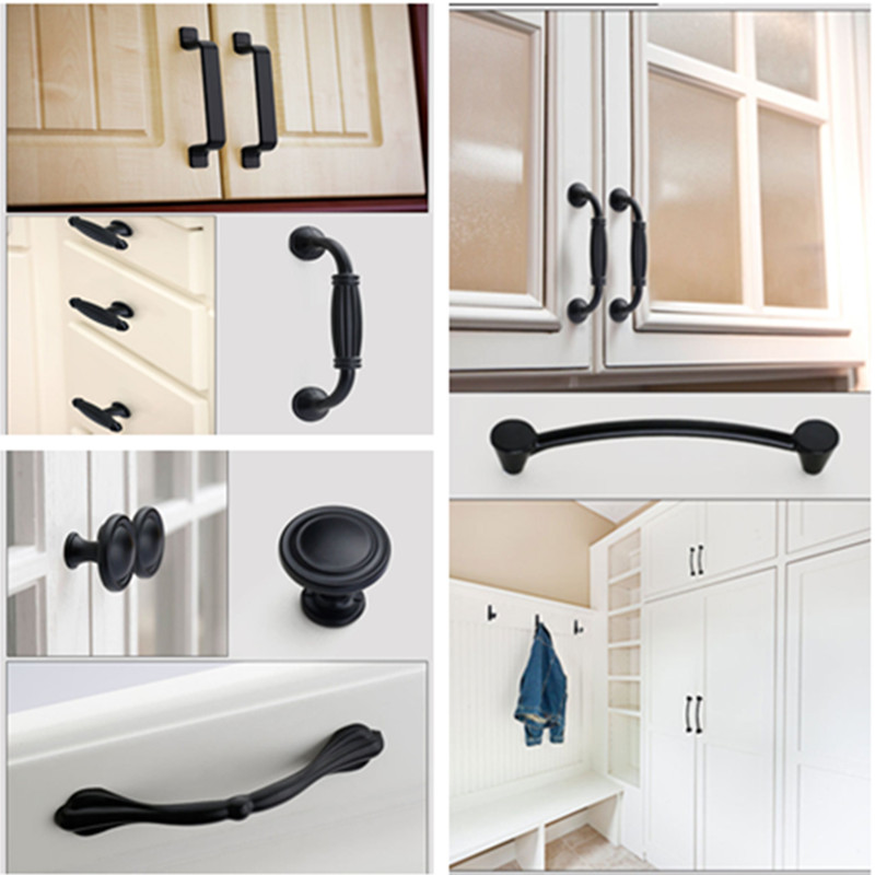 Tay Cầm Màu Đen Cho Đồ Nội Thấ - đánh giá và giá Furniture Hardware Drawer Pulls
