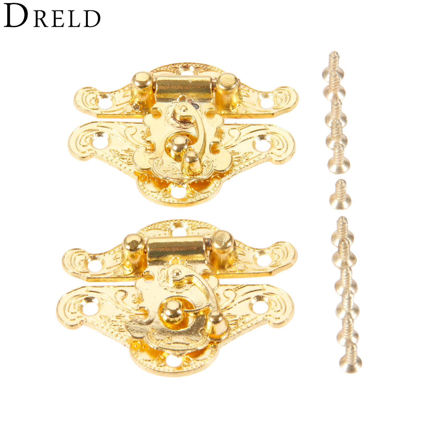 DRELD 2 Chiếc Cổ Vàng Hộp Chốt - đánh giá và giá Furniture Hardware Tools