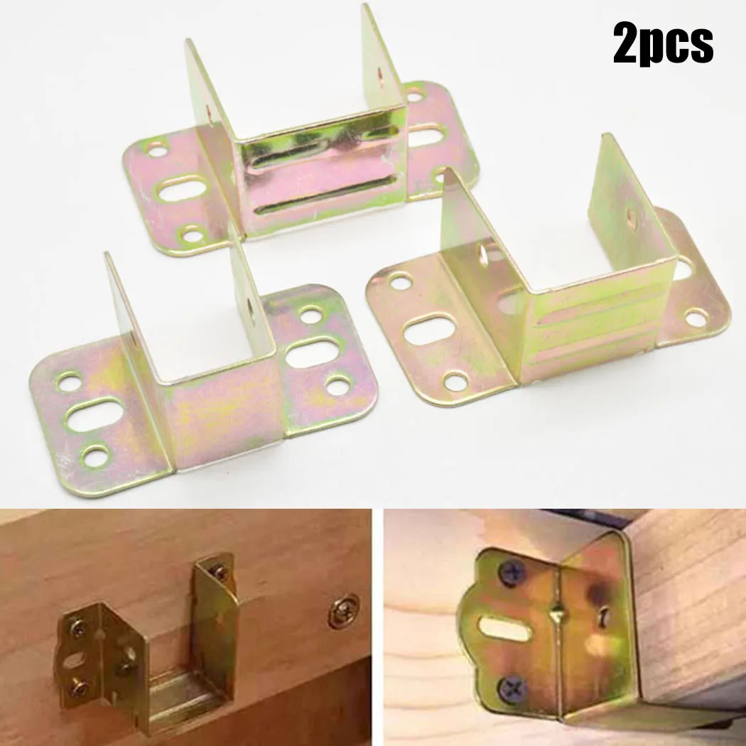2pcs U Shaped Metal Bed Bracke - đánh giá và giá Furniture Hardware Tools