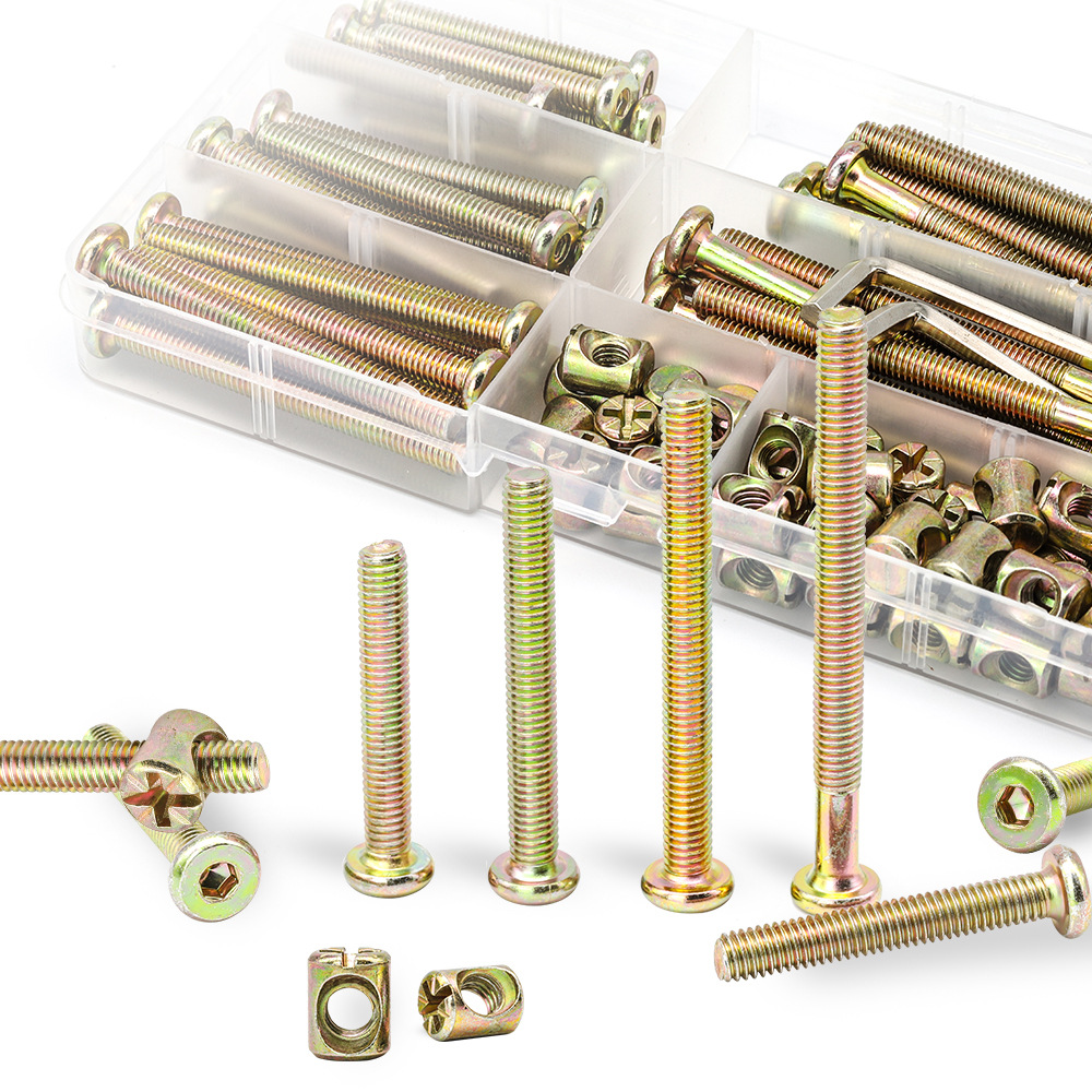 Lục Giác Ổ Cắm Đầu Dẹp Nội Thấ - đánh giá và giá Furniture Hardware Barrel Nut