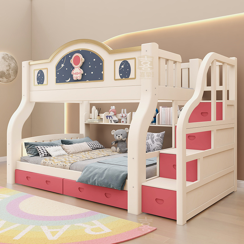 Solid wood two-layer bed Mothe - đánh giá và giá Furniture Hardware Lowes