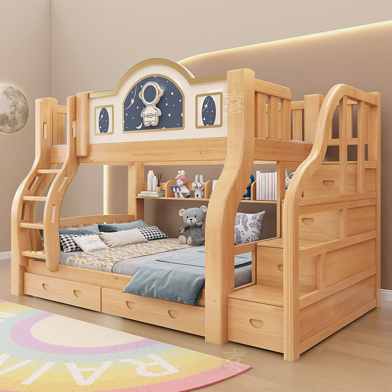 Solid wood two-layer bed Mothe - đánh giá và giá Furniture Hardware Lowes