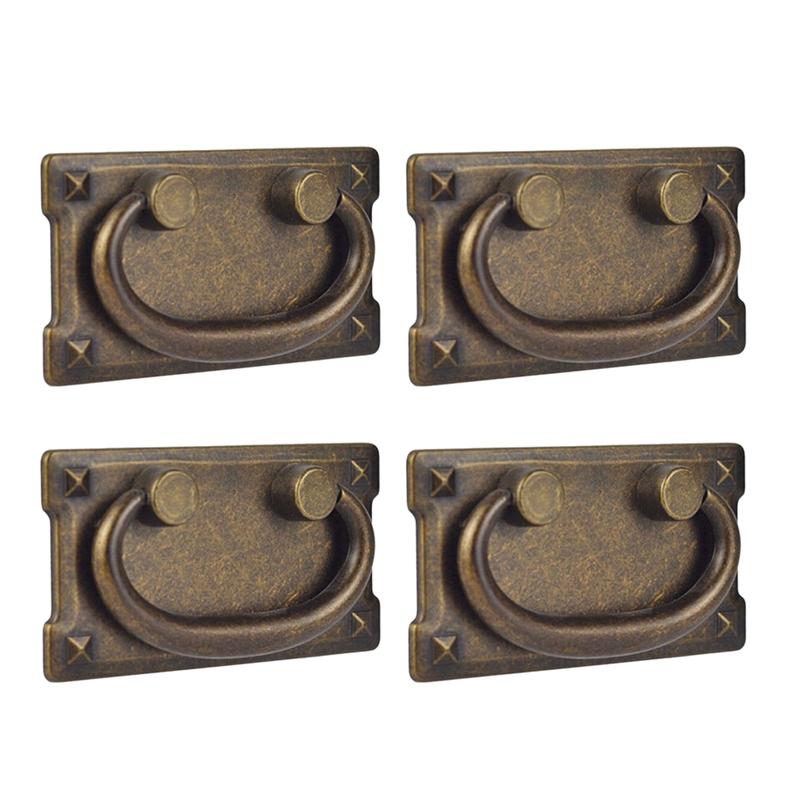 4 Vintage Đồng Cổ Ngăn Kéo Vòn - đánh giá và giá Furniture Hardware Supplies