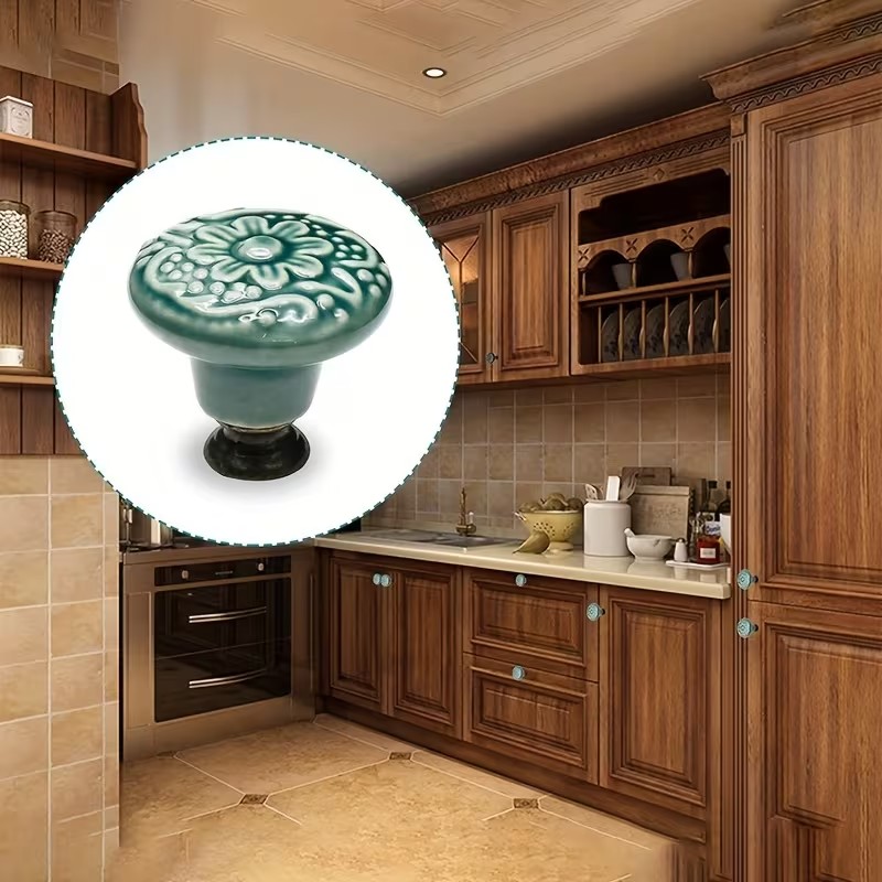 12pcs Ceramic Cabinet Knobs, F - đánh giá và giá Furniture Hardware Tools
