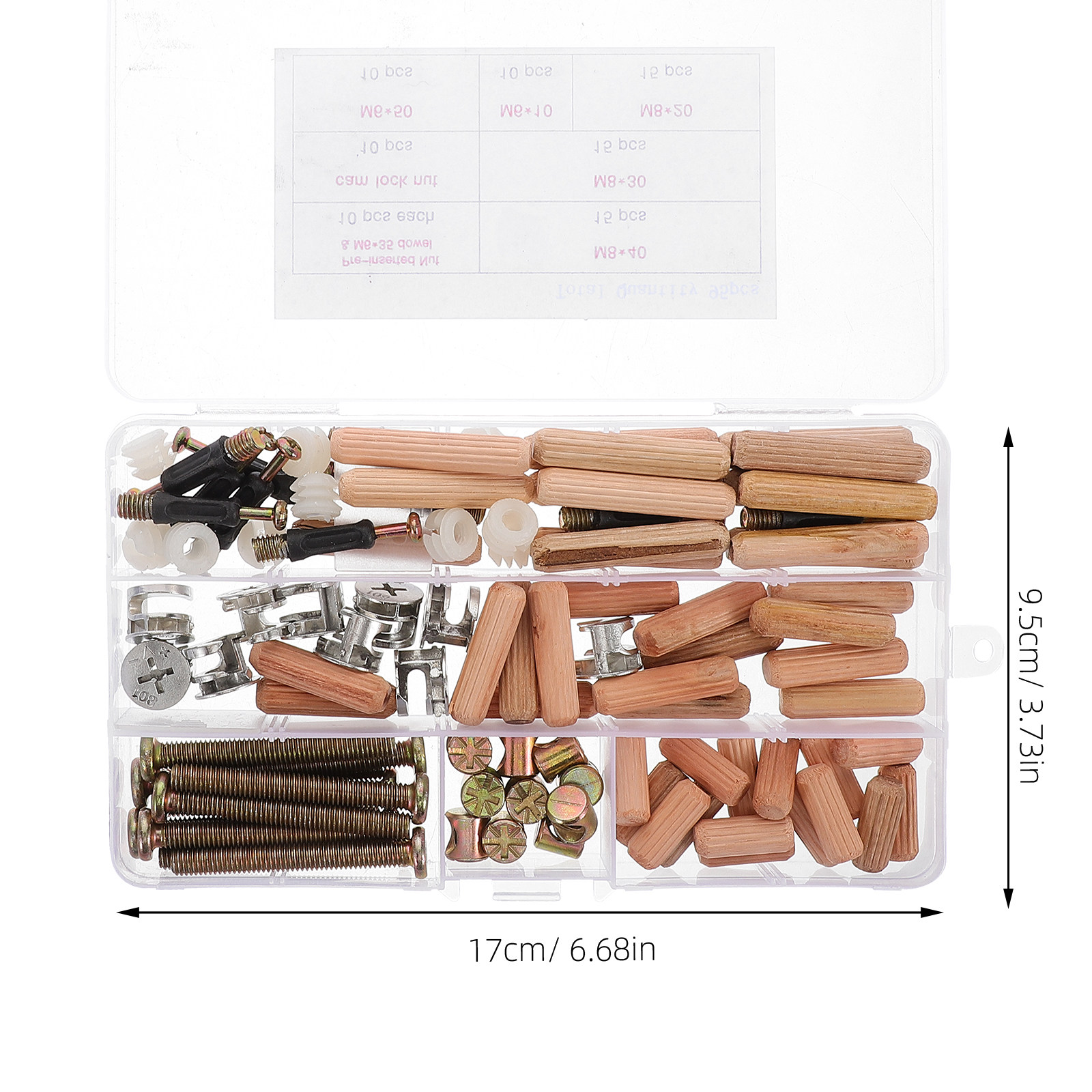 95Pcs Bunk Bed Hardware Kit Fu - đánh giá và giá Furniture Hardware Barrel Nut