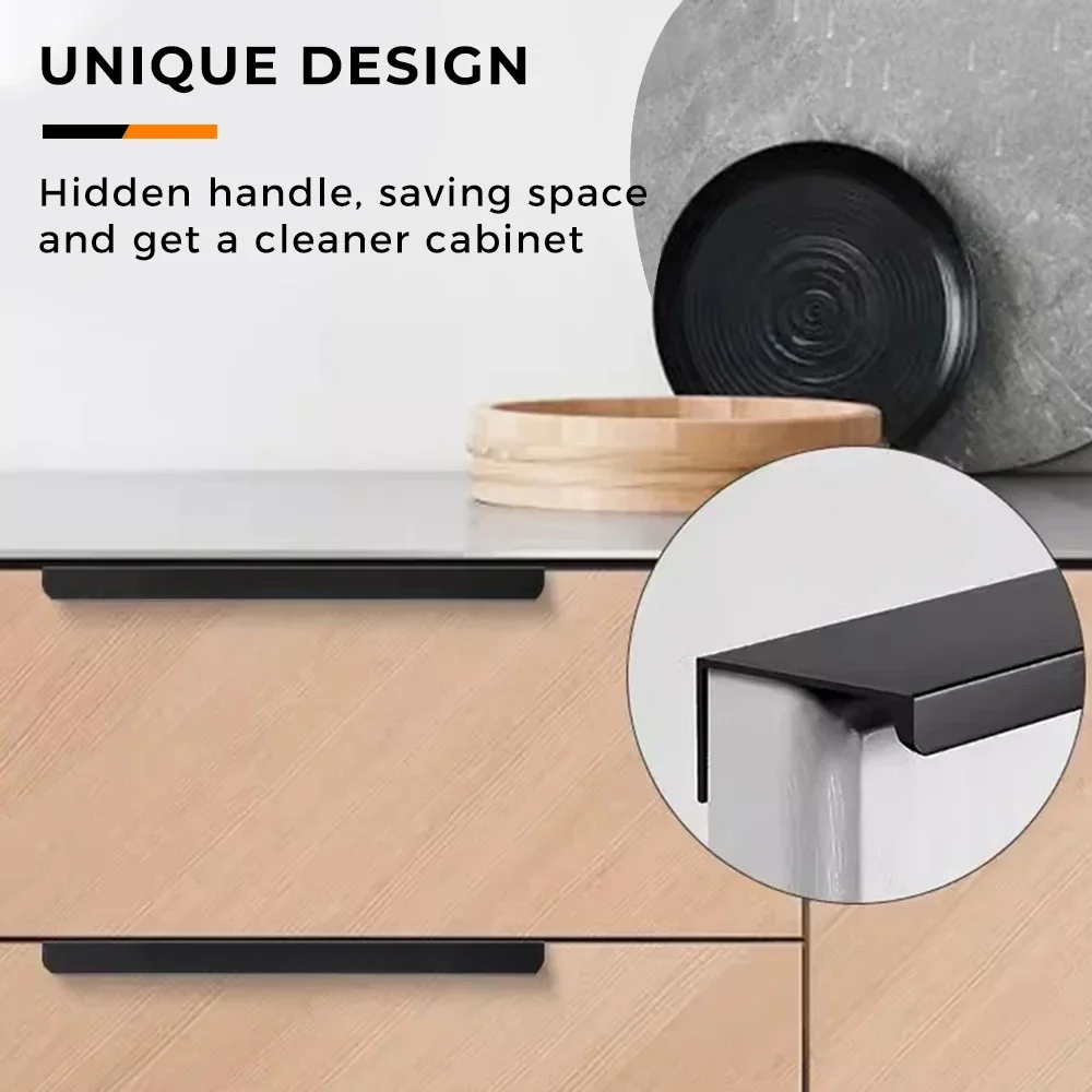 Ẩn Nội Thất Tay Cầm Mờ Đen Vàn - đánh giá và giá Furniture Hardware Drawer Pulls