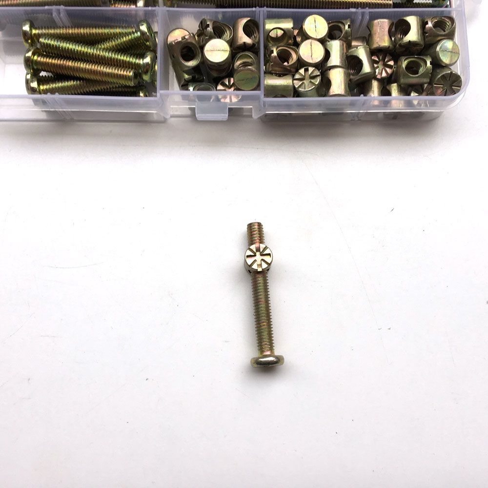 100Pcs M6 Barrel Dowel Nut Zin - đánh giá và giá Furniture Hardware Barrel Nut