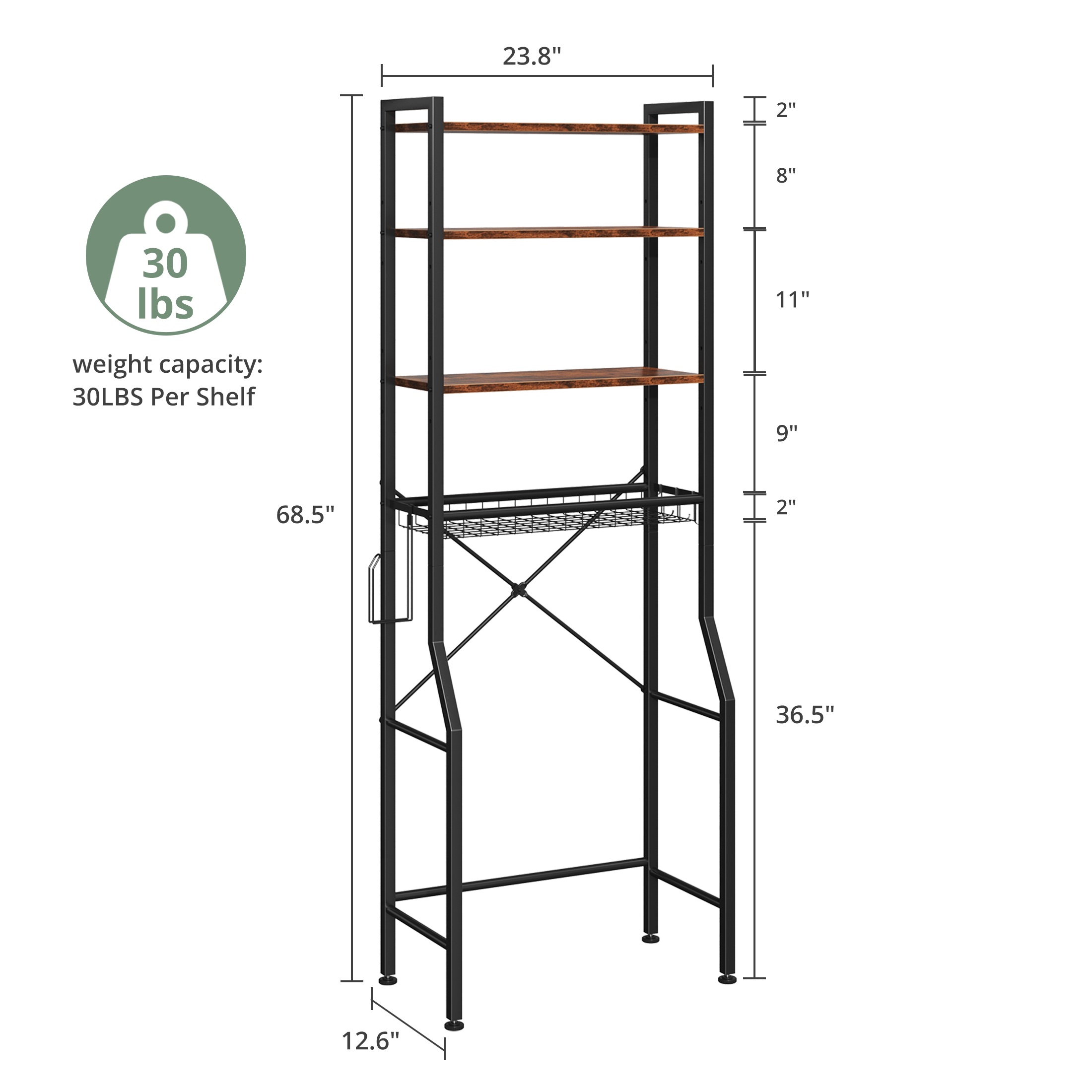 JHK 4-Tier Freestanding Bathro - đánh giá và giá Furniture Hook Hardware