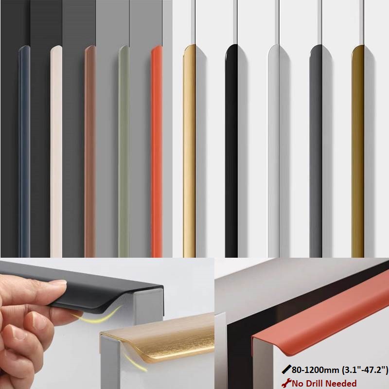 80mm-1200mm Invisible Aluminum - đánh giá và giá Furniture Hardware Drawer Pulls